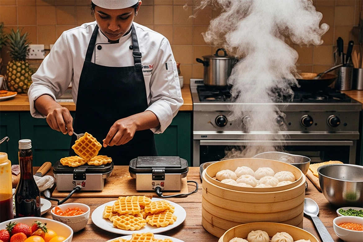 Waffle and Momo Making Course