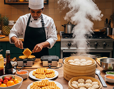 Waffle and Momo Making Course
